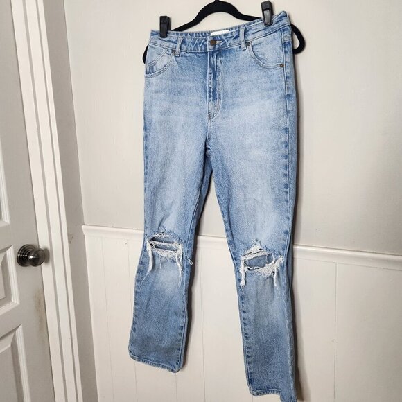 ROLLA Medium Wash Original High Rise Straight - Picture 1 of 9
